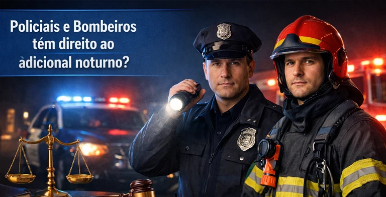 Policiais e Bombeiros têm direito ao adicional noturno