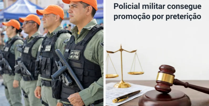 Policial militar consegue promoção