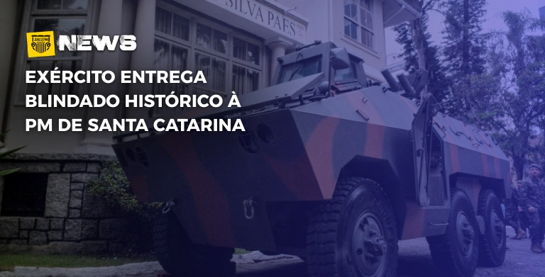 Exército entrega blindado histórico à PM de Santa Catarina