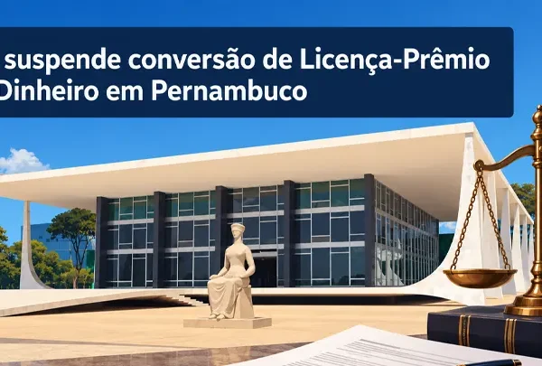 STF suspende conversao de Licenca-Premio em Dinheiro em Pernambuco